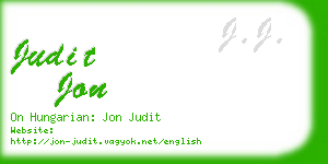 judit jon business card